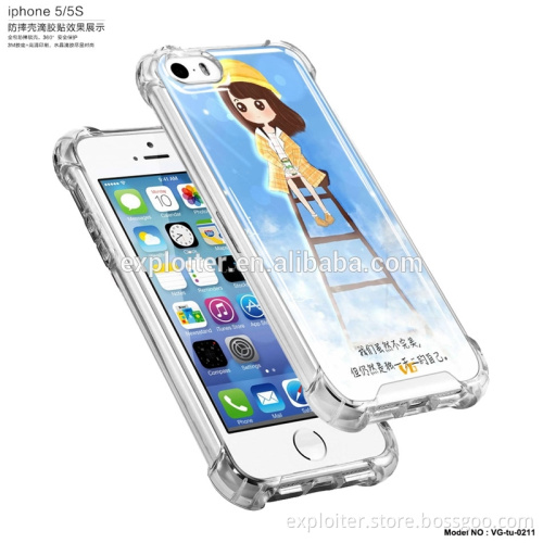 Shock resistant air bag gel waterproof mobile phone cover for iphone 5s cover in cheap prices